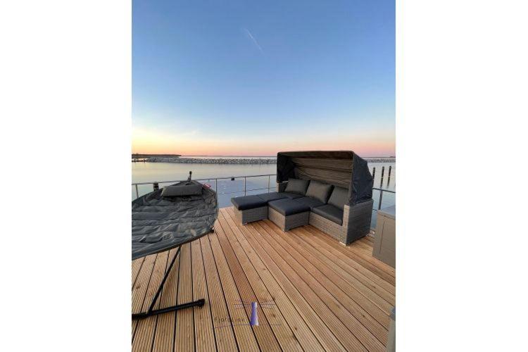 Hausboot Fjord Haven Mit Biosauna In บาร์ท ภายนอก รูปภาพ
