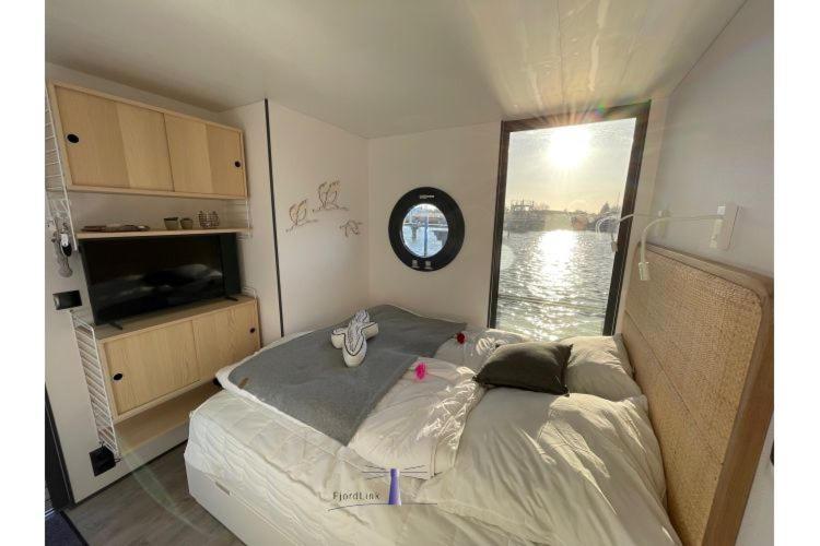 Hausboot Fjord Haven Mit Biosauna In บาร์ท ภายนอก รูปภาพ